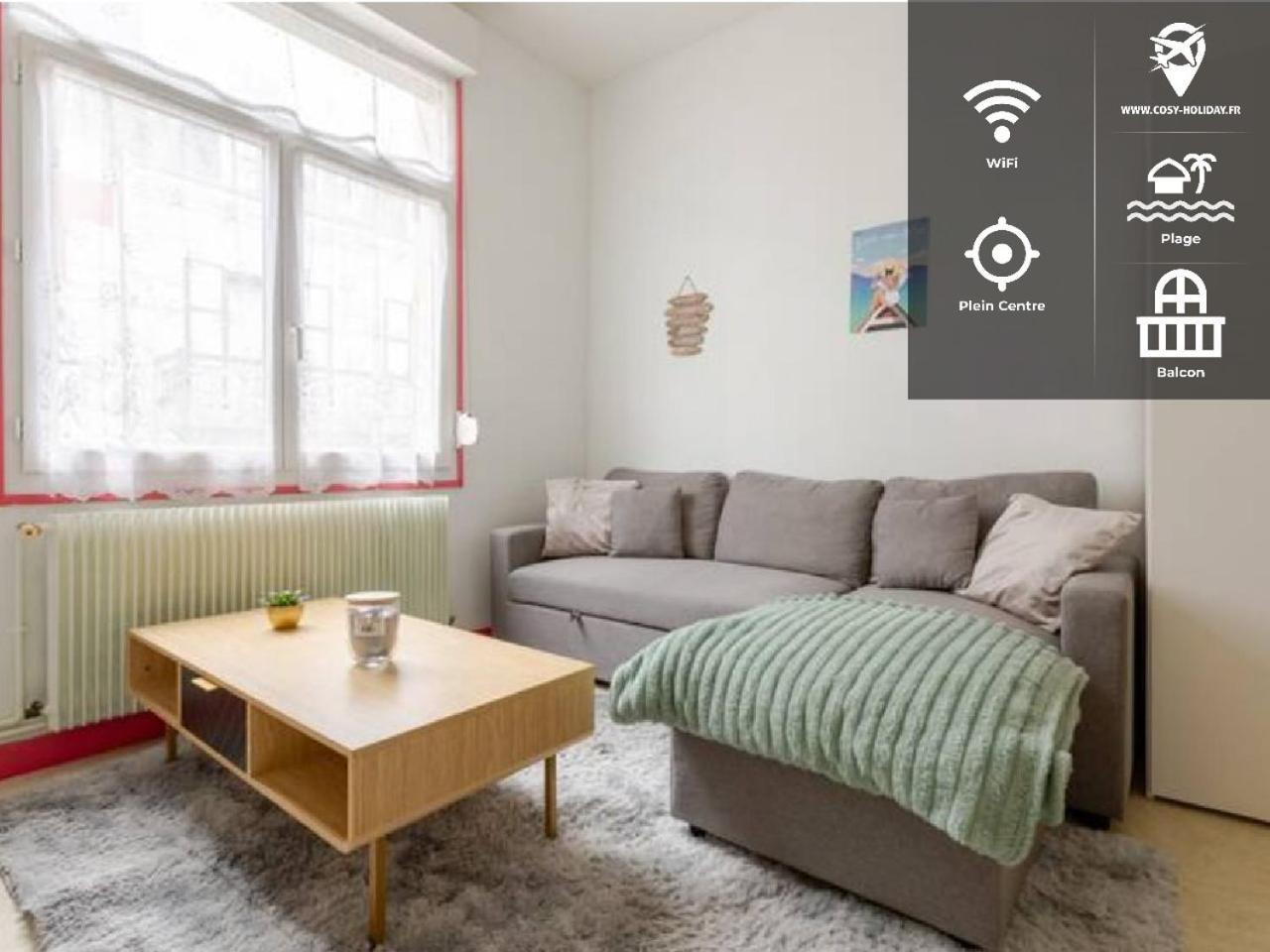 ++++ Central Charmant 70M2 Avec Balcon, Mer A 200 M Et Rue Pietonne A 300 M ++++ Berck Bagian luar foto